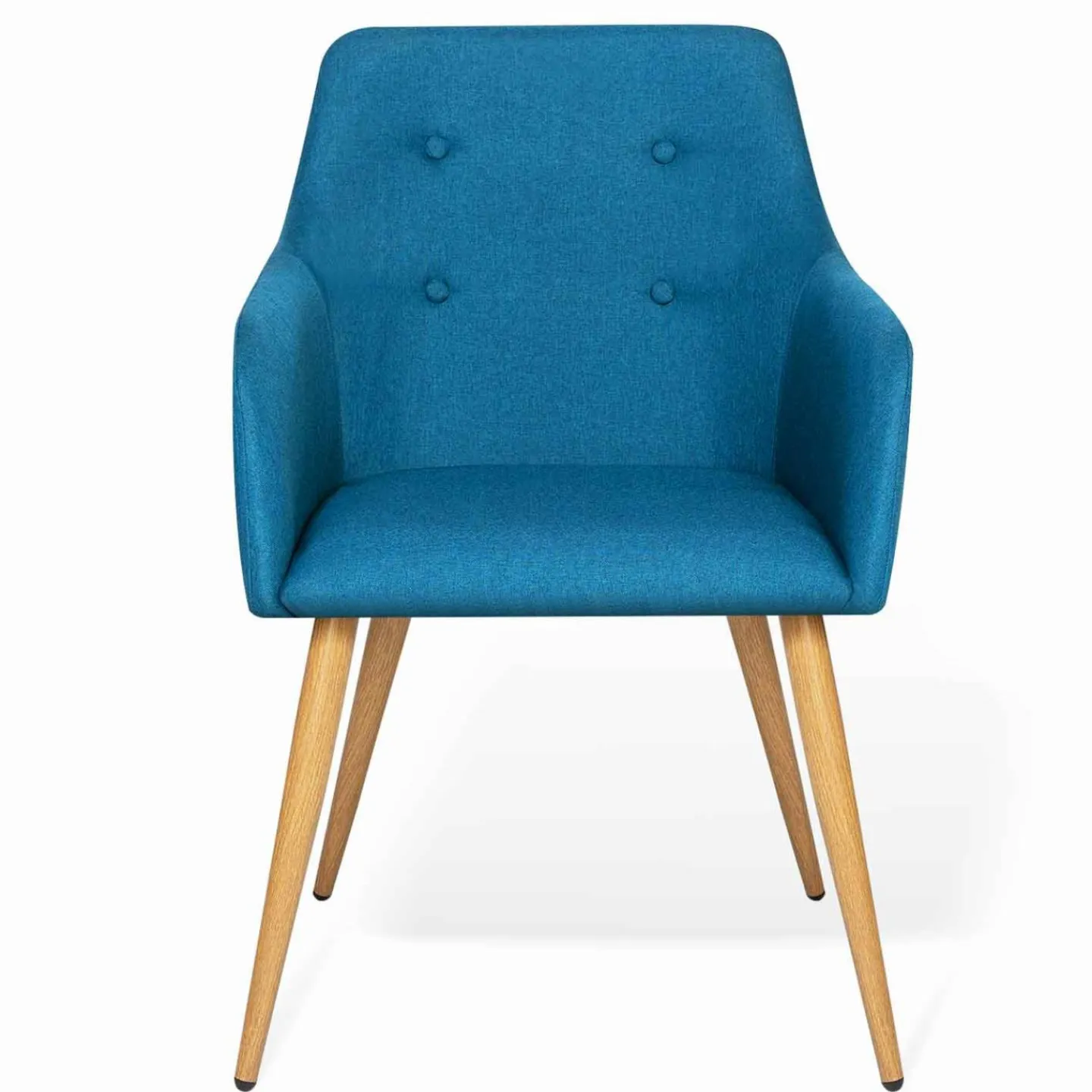 Fauteuils scandinaves bleu canard*IDMarket Outlet