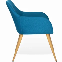 Fauteuils scandinaves bleu canard*IDMarket Outlet