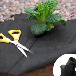Feutre géotextile noir pour paillage du jardin*IDMarket Discount