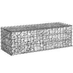 Gabions pour pierre (jardin) 100 x 30 x 30 cm : lot de 2*IDMarket Outlet