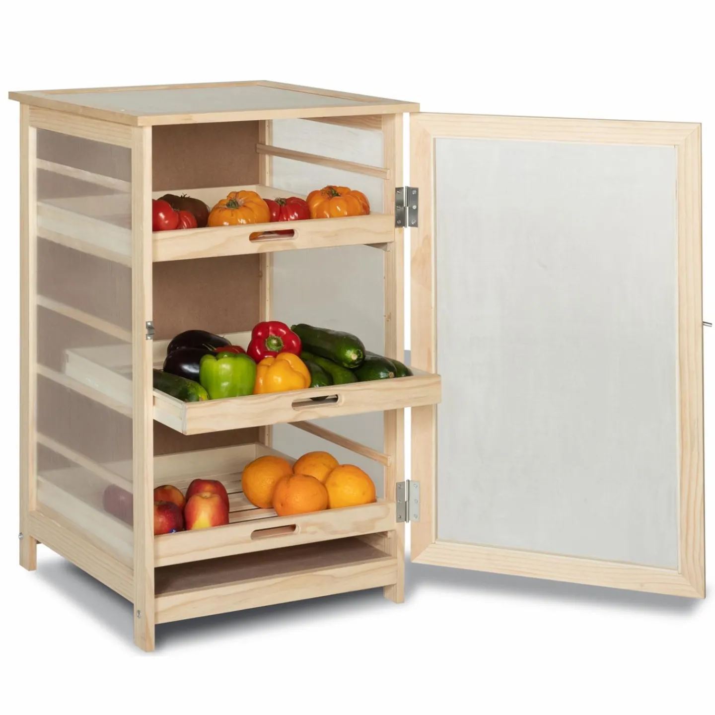 Garde-manger bois pour fruits et légumes*IDMarket Discount