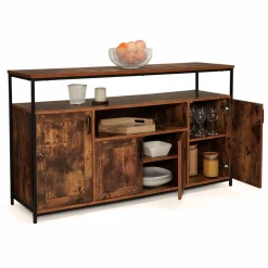 Grand buffet industriel effet bois vieilli*IDMarket Sale