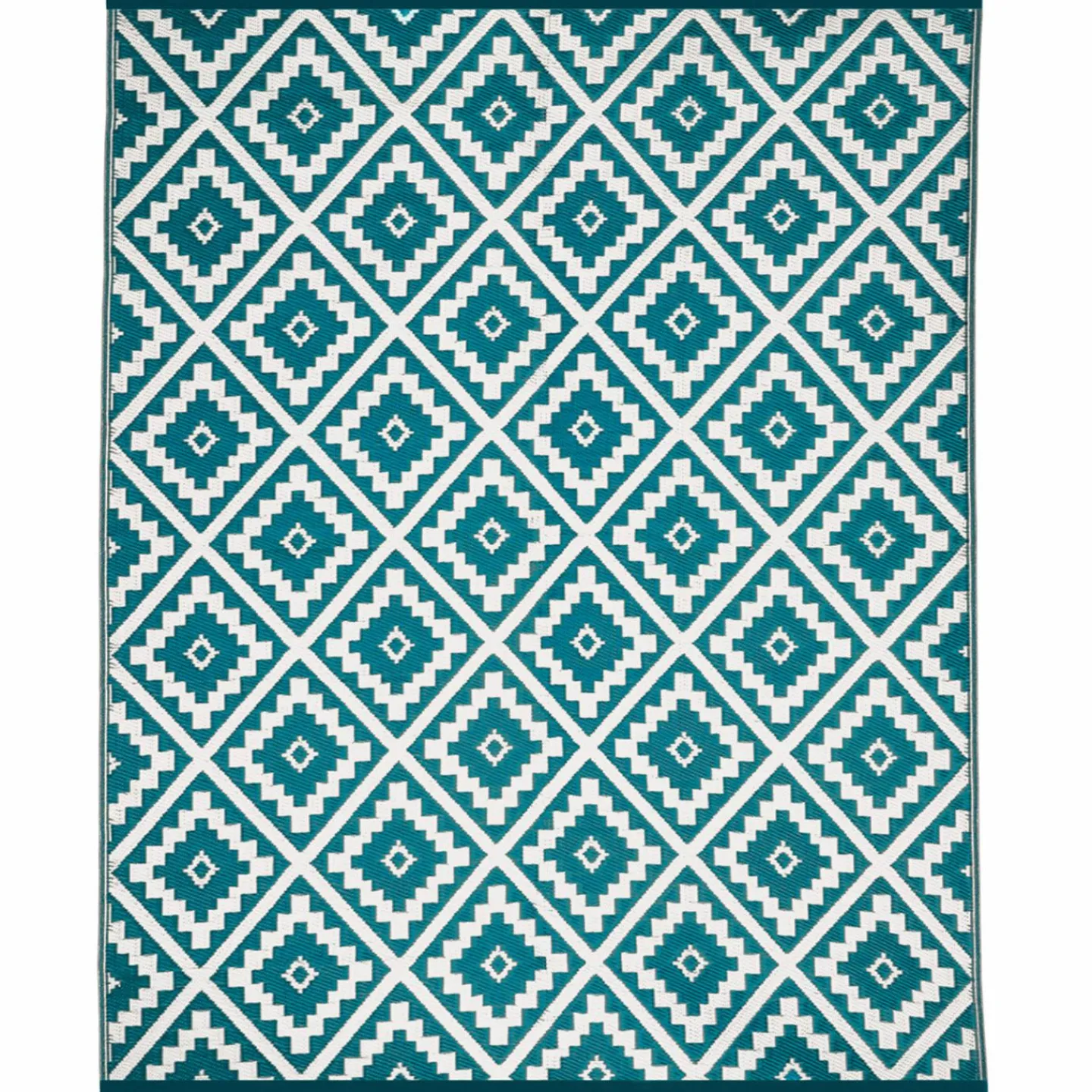Grand tapis bleu canard pour terrasse et extérieur*IDMarket Best
