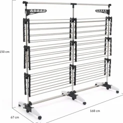 Grand étendoir à linge 50m*IDMarket Hot