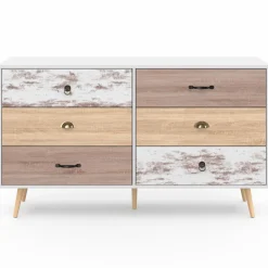 Grande commode scandinave XXL 6 tiroirs*IDMarket Outlet