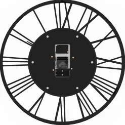 Grande horloge murale industrielle 60 cm avec engrenages*IDMarket Discount