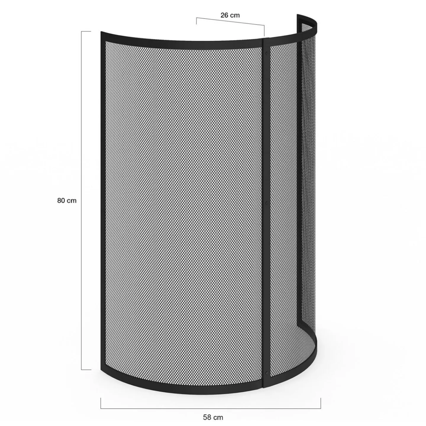 Grille de protection pare feu 1 volet pour poêle et cheminée*IDMarket Sale