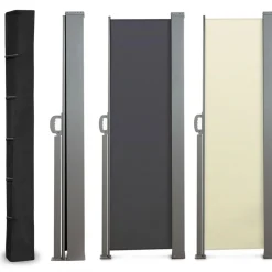 Housse pour paravent rétractable hauteur 2m noire*IDMarket Clearance