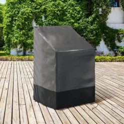 Housse protection chaise imperméable grise et noire*IDMarket Discount