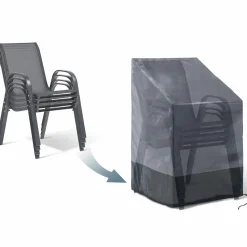 Housse protection chaise imperméable grise et noire*IDMarket Discount