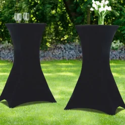 Housses noires pour table haute de réception*IDMarket Hot