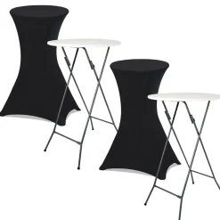 Housses noires pour table haute de réception*IDMarket Hot