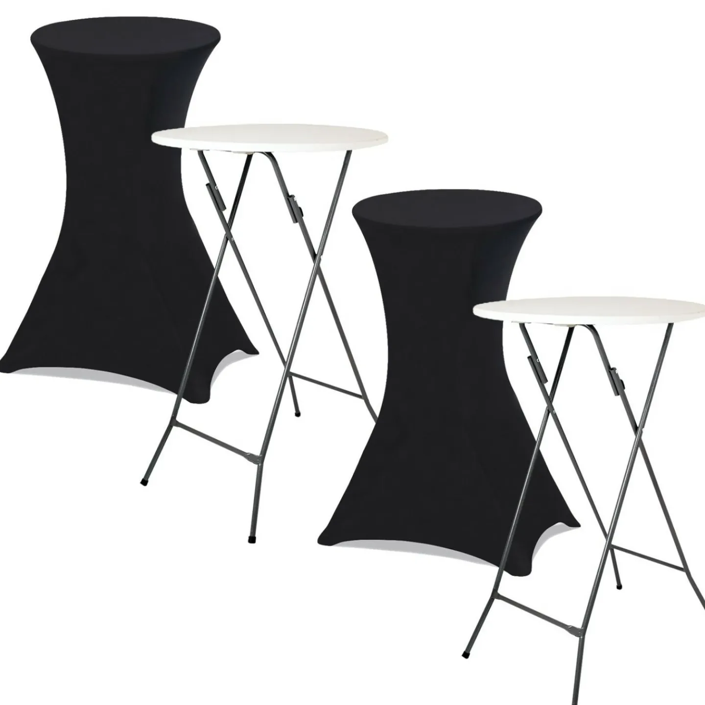 Housses noires pour table haute de réception*IDMarket Hot