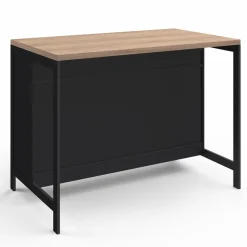 Ilot central cuisine bois et noir 120 cm*IDMarket Discount