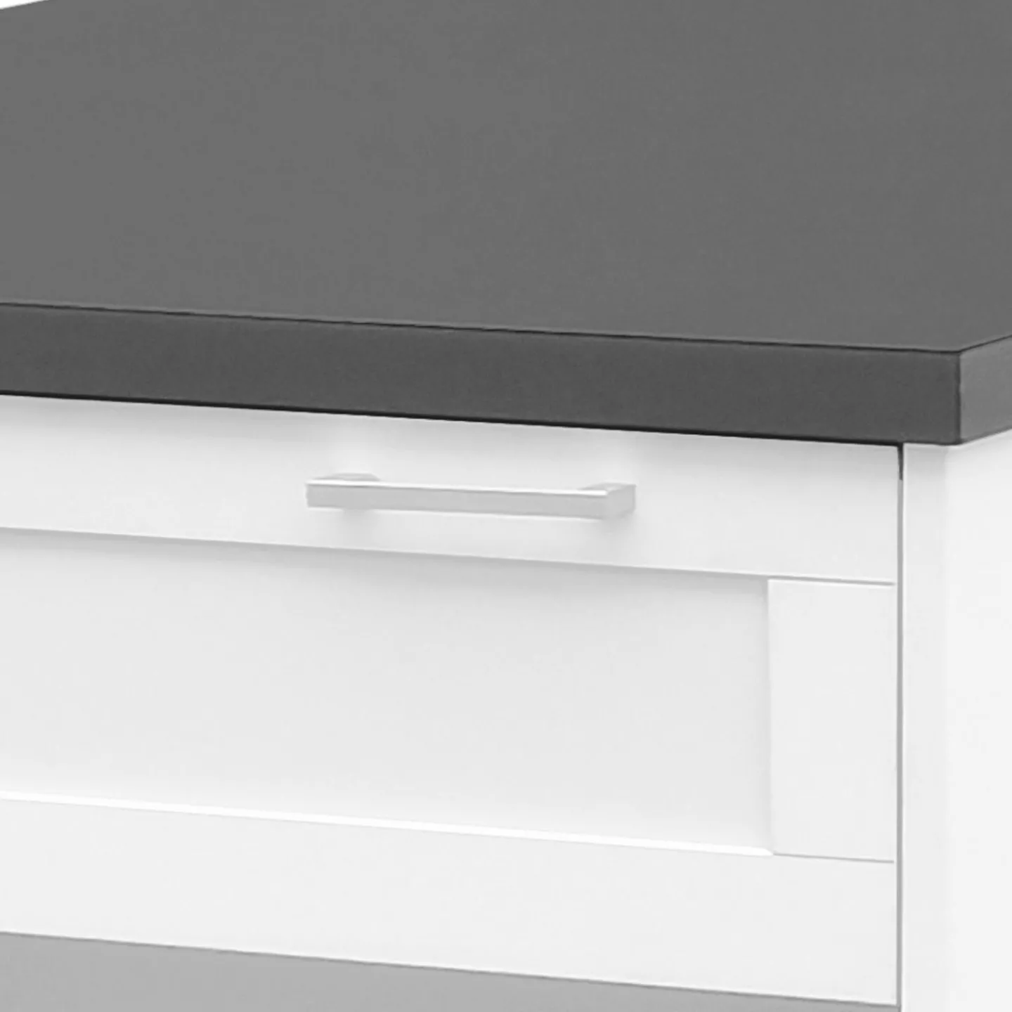 Ilot mange debout blanc et gris 130 cm*IDMarket Clearance