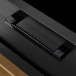 Ilot mange debout noir et bois 130 cm*IDMarket Best