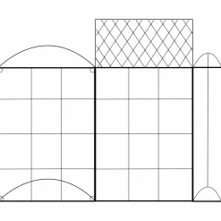 Kit complet 3 carrés potager et serre à tomates + treillis + housse*IDMarket Online