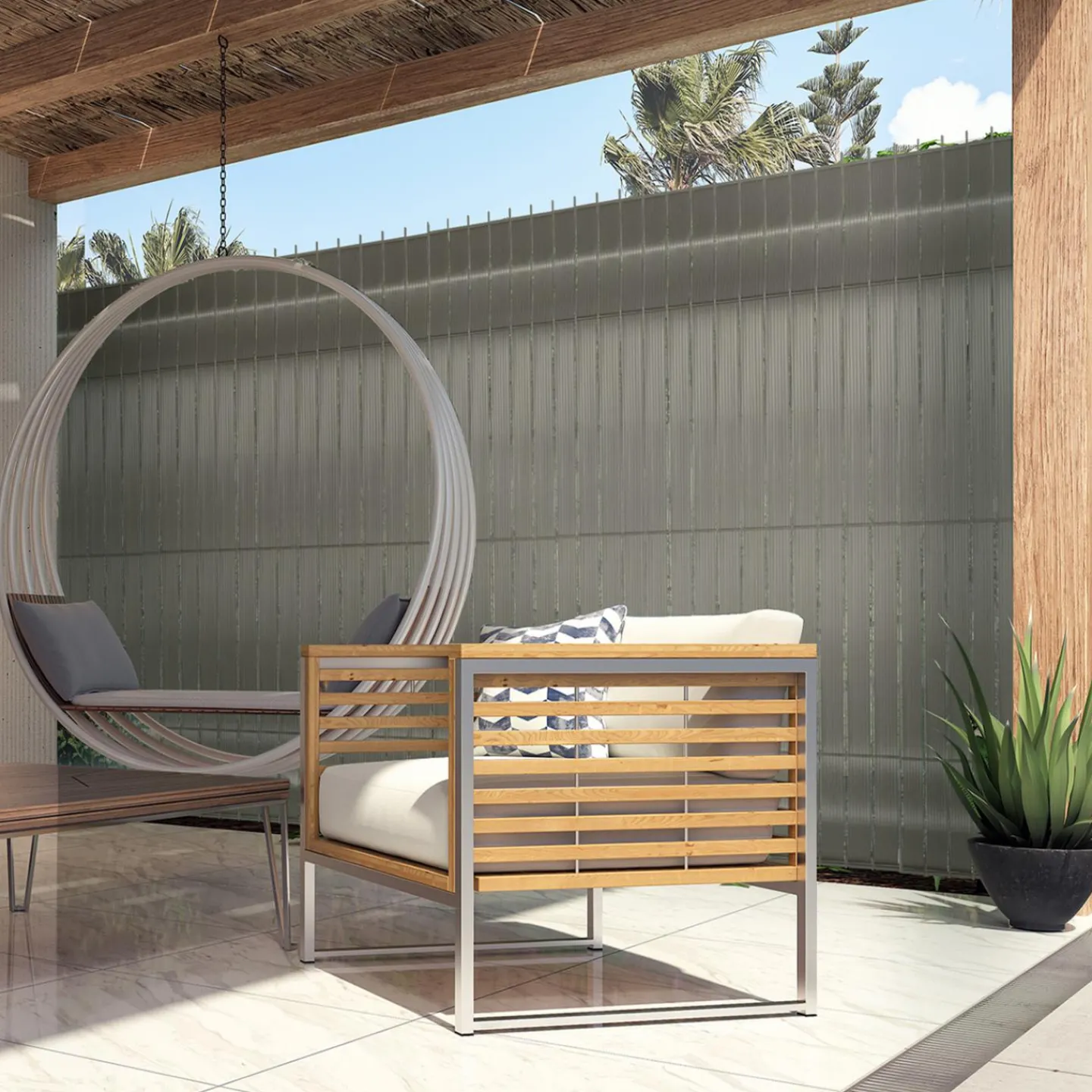 Kit de lamelles d'occultation pour grillage rigide gris clair 60 m*IDMarket Online