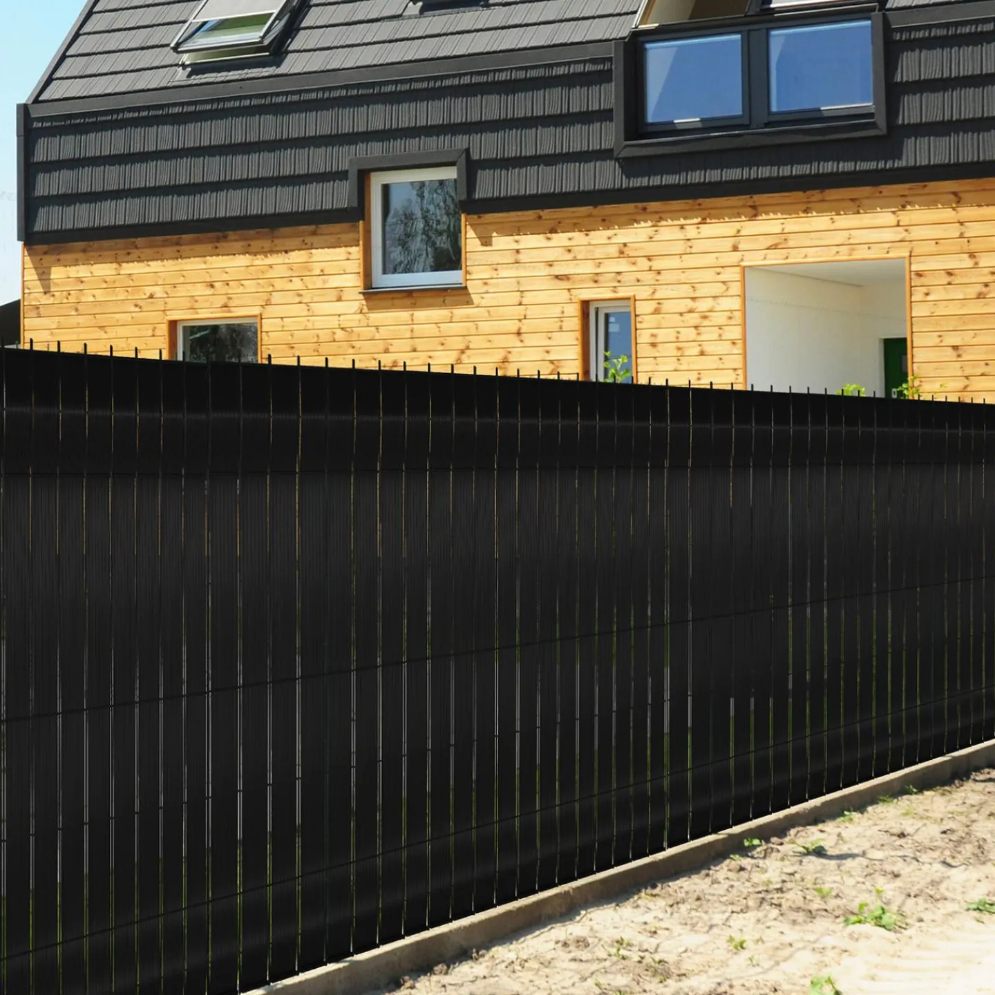 Kit de lamelles d’occultation pour grillage rigide noires*IDMarket Sale