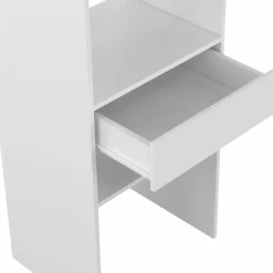 Kit dressing blanc pour placard avec étagères, tiroir et double penderie*IDMarket Outlet