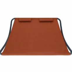 Lit bain de soleil 2 places terracotta en toile*IDMarket