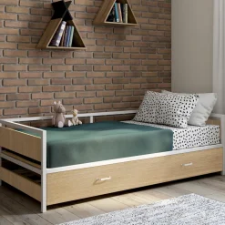 Lit banquette convertible style industriel*IDMarket