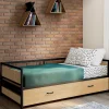 Lit banquette convertible 2 places industriel*IDMarket Discount