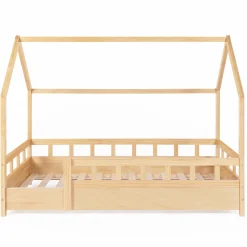 Lit cabane enfant en bois 80 x 160 cm*IDMarket Online
