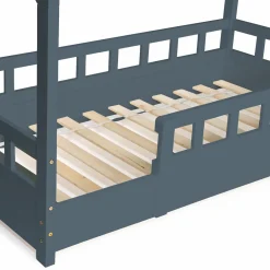 Lit cabane gris*IDMarket Best