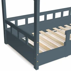 Lit cabane gris*IDMarket Best