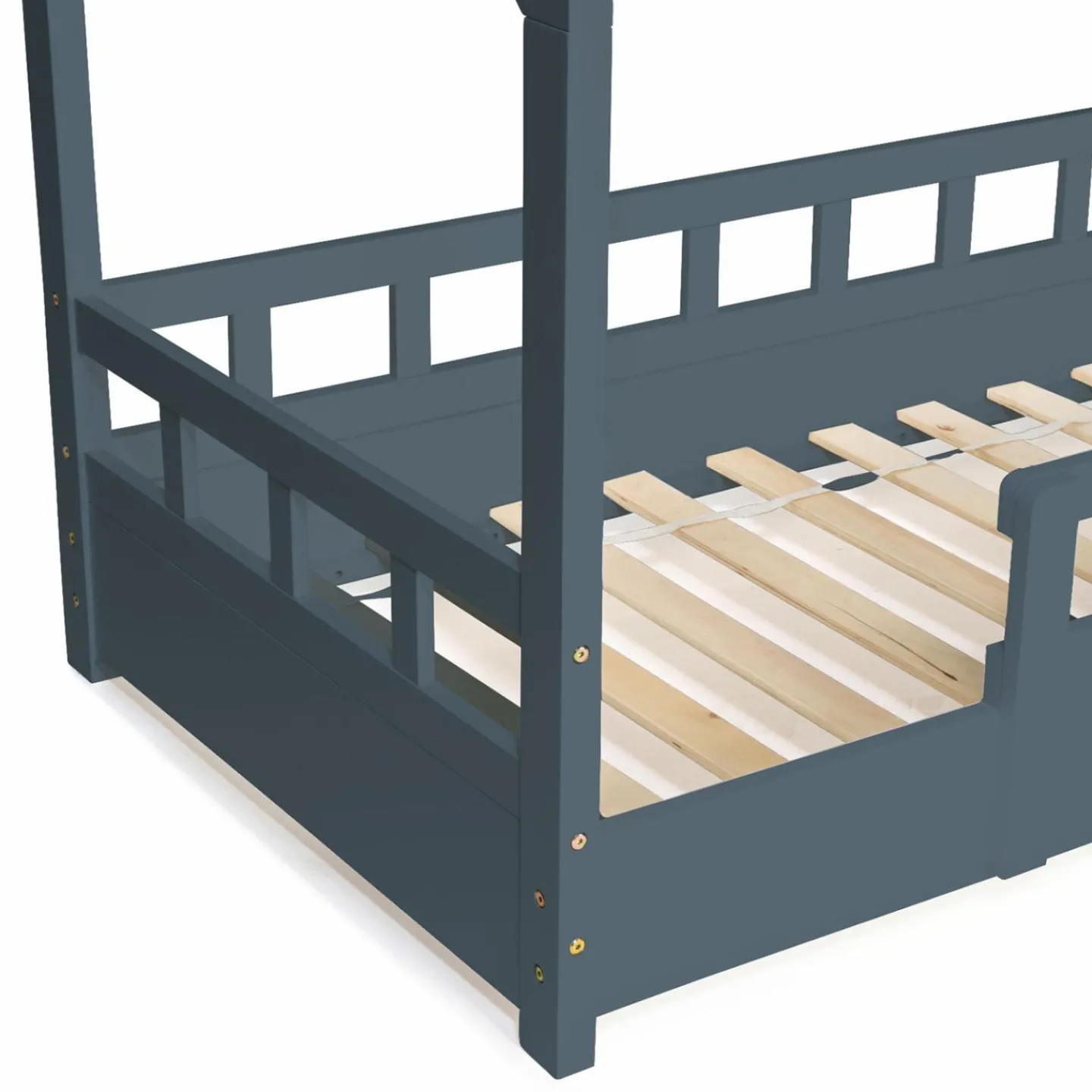 Lit cabane gris*IDMarket Best