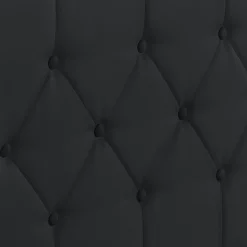 Lit coffre avec tête de lit noir 160x200 cm*IDMarket Best