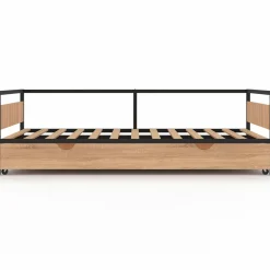 Lit enfant industriel avec tiroir gigogne 90x190*IDMarket Best