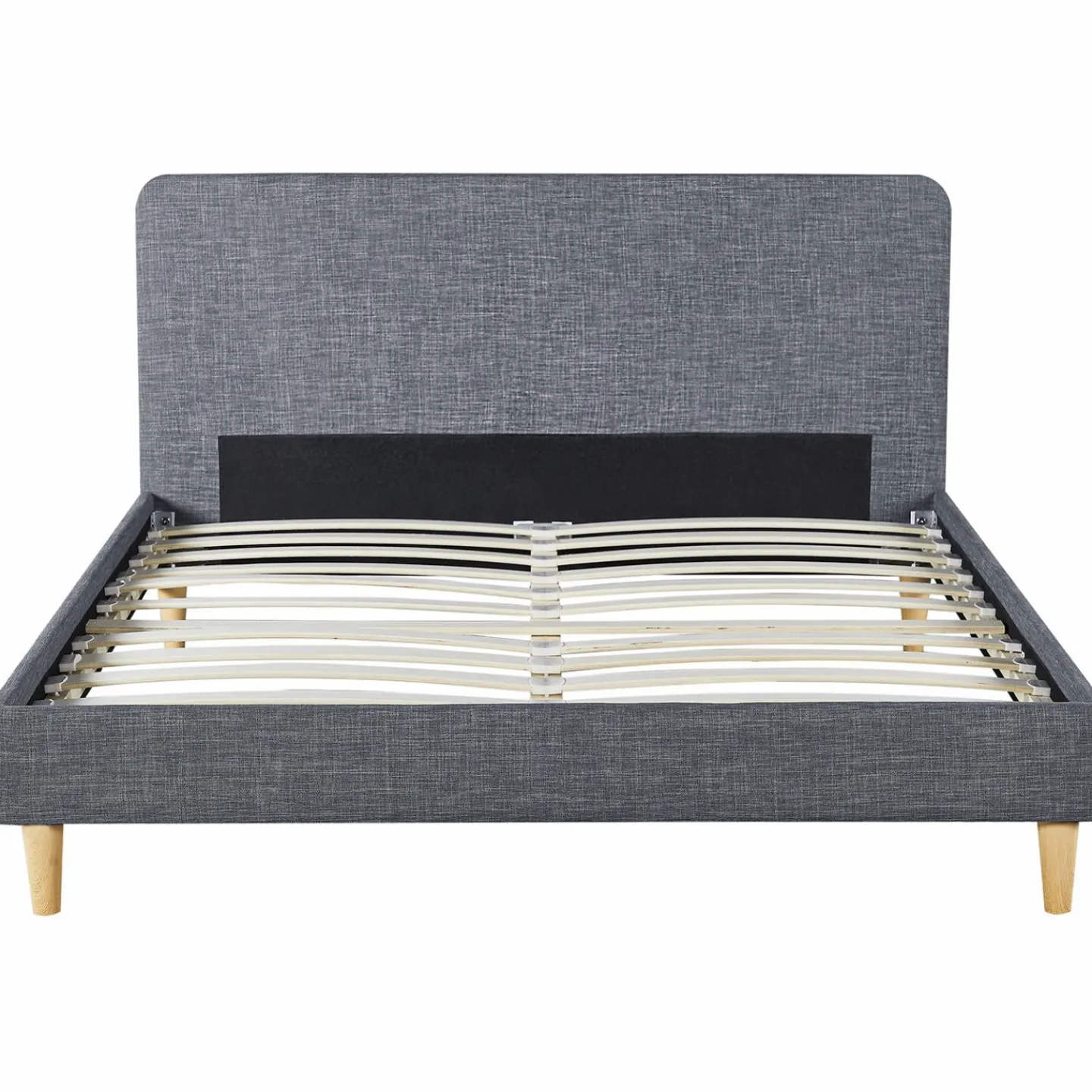Lit scandinave 140x190 cm gris*IDMarket Outlet