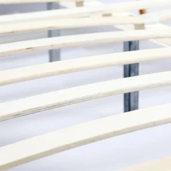 Lit style scandinave 140 x 190 cm beige effet lin*IDMarket Clearance