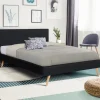 Lit style scandinave 140 x 190 cm noir*IDMarket Sale