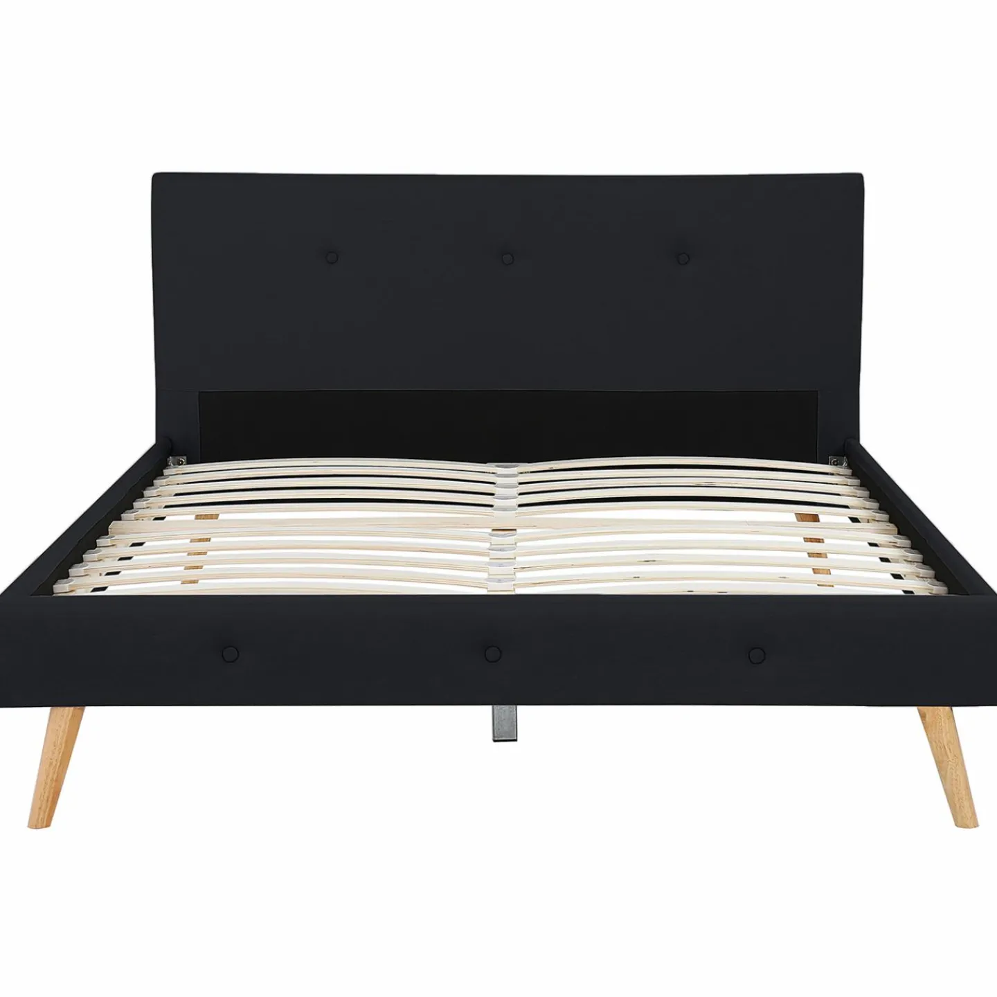 Lit style scandinave 160x200 cm noir*IDMarket