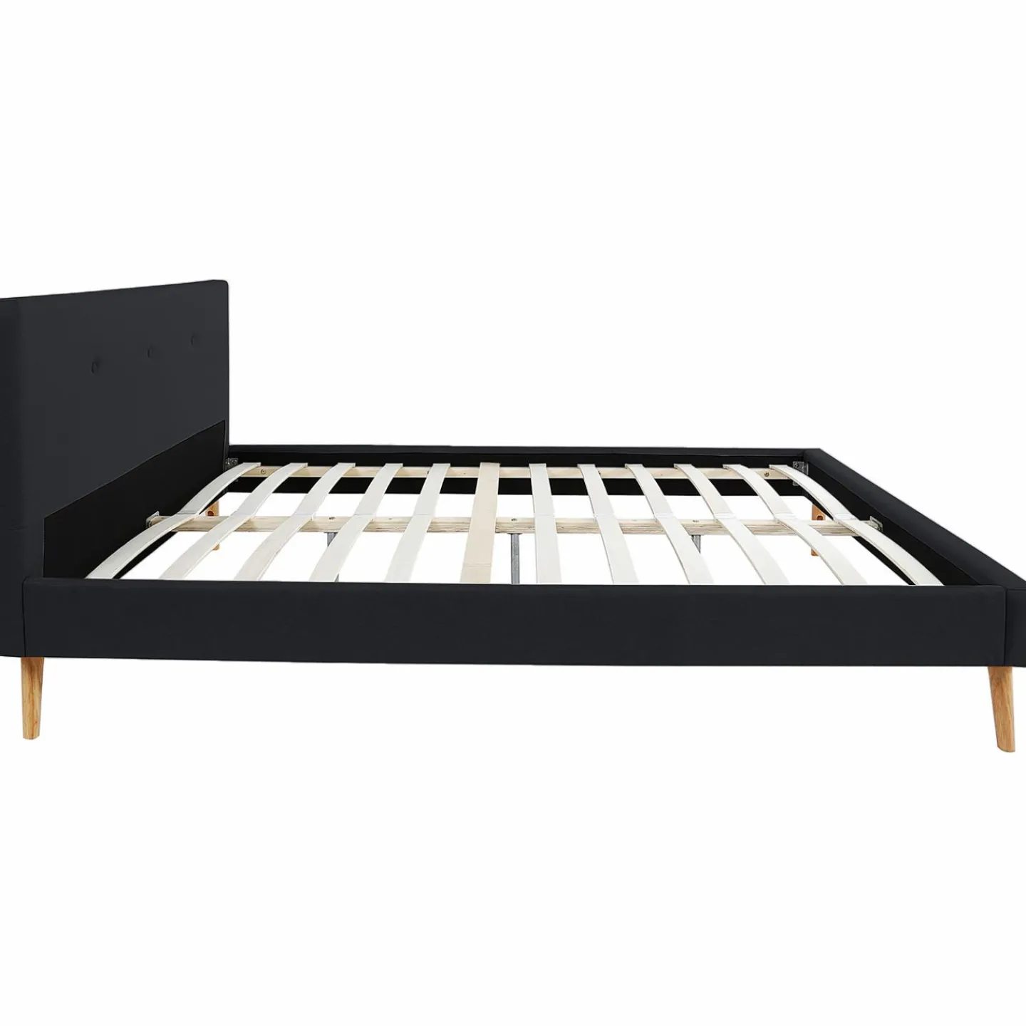 Lit style scandinave 160x200 cm noir*IDMarket
