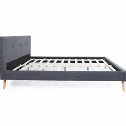 Lit style scandinave 140x190 cm gris*IDMarket Sale