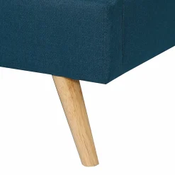 Lit style scandinave 160x200 cm bleu canard*IDMarket Best