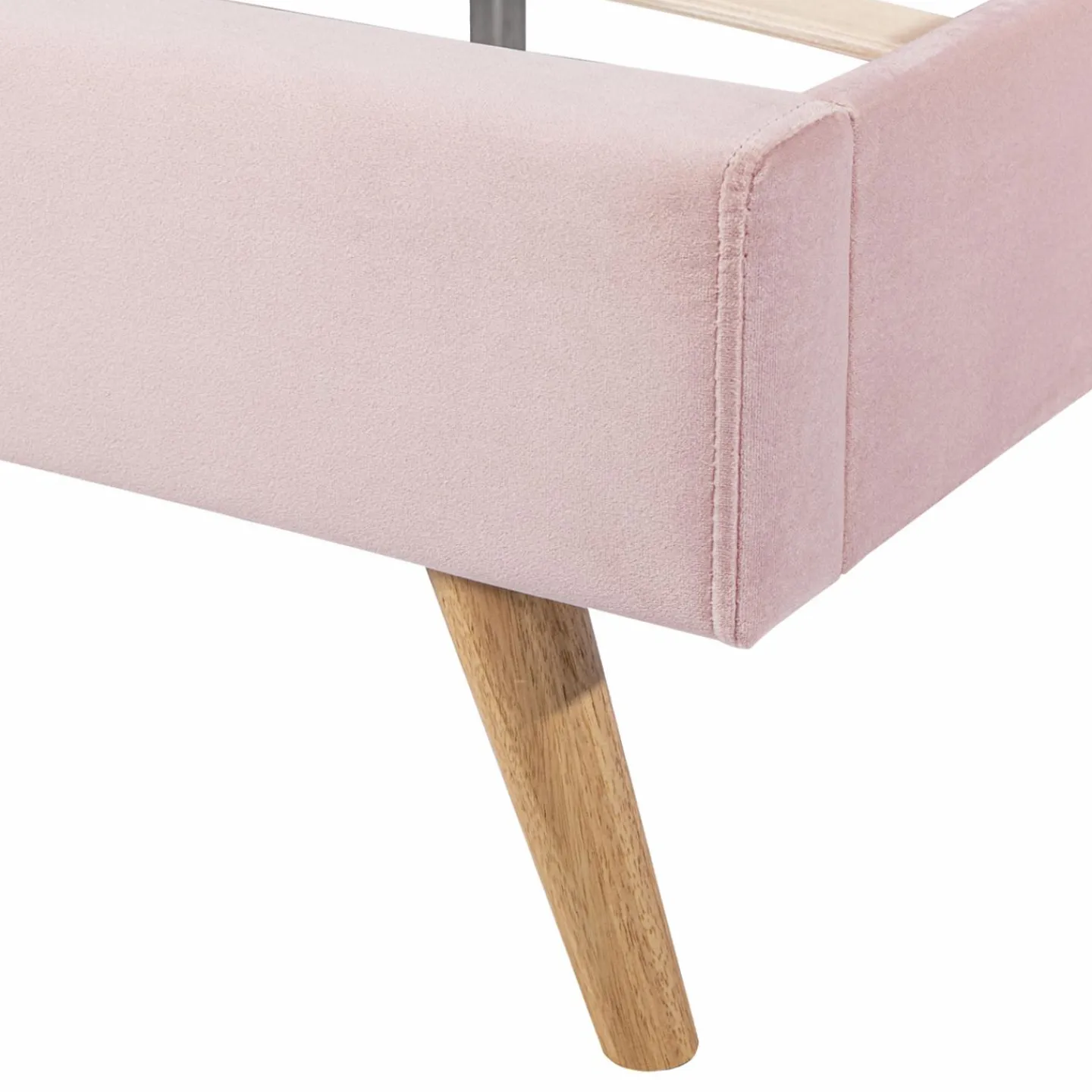 Lit style scandinave 140x190 cm rose*IDMarket Clearance