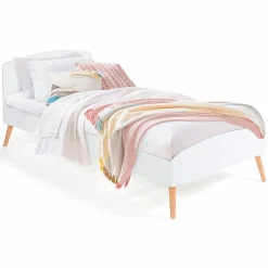 Lit style scandinave 90x190 cm blanc*IDMarket Hot