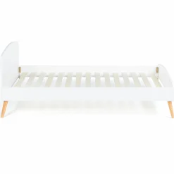 Lit style scandinave 90x190 cm blanc*IDMarket Hot