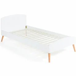 Lit style scandinave 90x190 cm blanc*IDMarket Hot