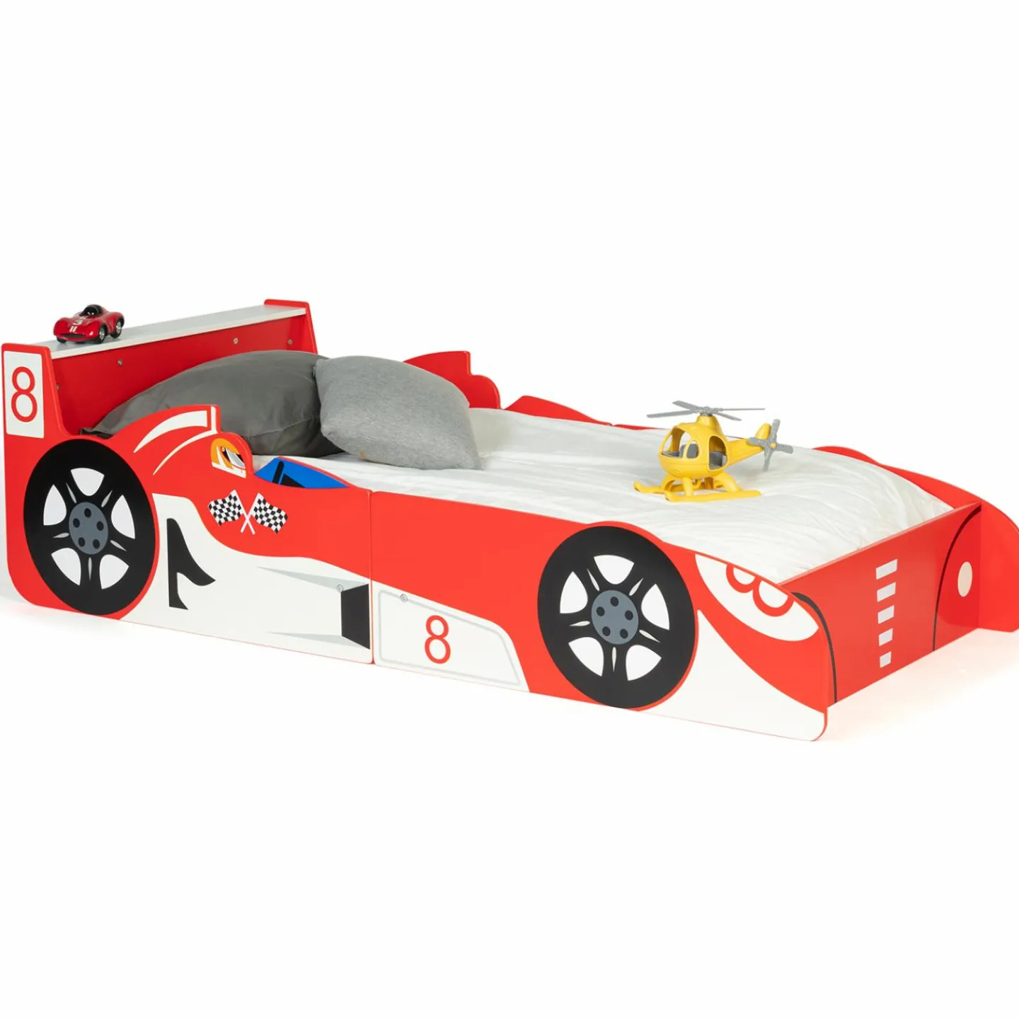 Lit voiture Formule 1 rouge*IDMarket Discount