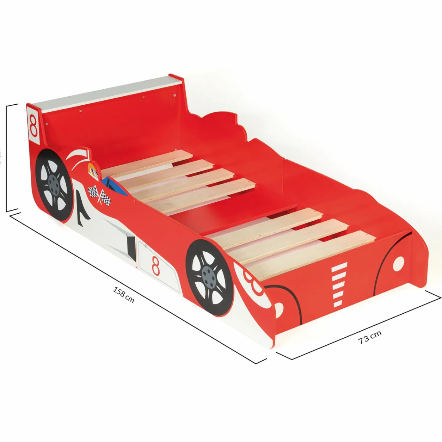 Lit voiture Formule 1 rouge*IDMarket Discount