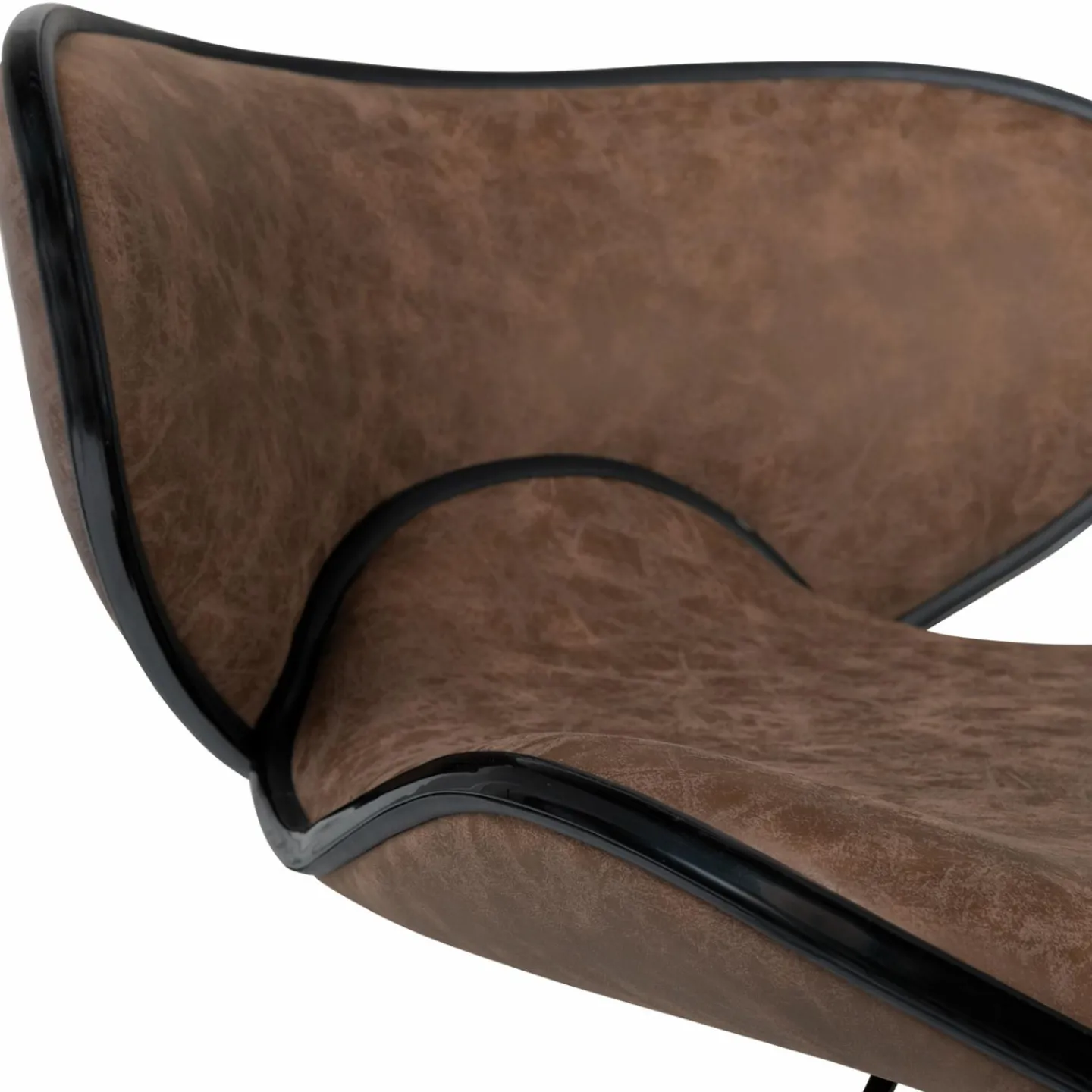 Lot 2 tabourets de bar marron réglables*IDMarket New