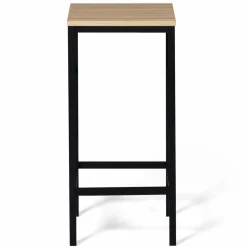 Lot 2 tabourets de bar style industriel bois et métal*IDMarket Clearance