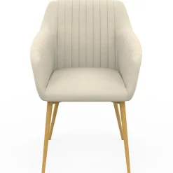 Lot chaises et fauteuils de table avec pied effet bois*IDMarket Clearance