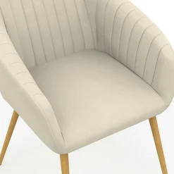 Lot chaises et fauteuils de table avec pied effet bois*IDMarket Clearance